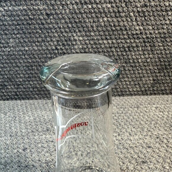 Budweiser Premier Pilsner Beer Glass White Bow-Tie Logo - Picture 5 of 8